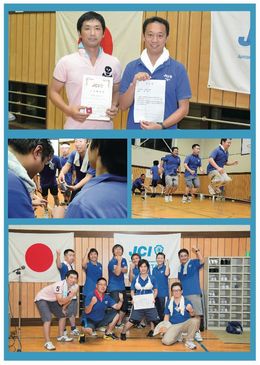 ８月第一例会「団結」～夏の大運動会～を成田学園の体育館をお借りして開催しました。